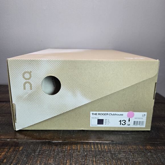 NEW On Cloud The Roger Clubhouse Mens Size 13 Court Tennis Shoes White Blue - Picture 12 of 12